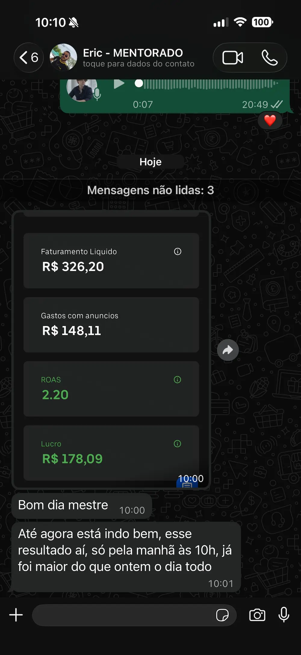 Print de depoimento 03